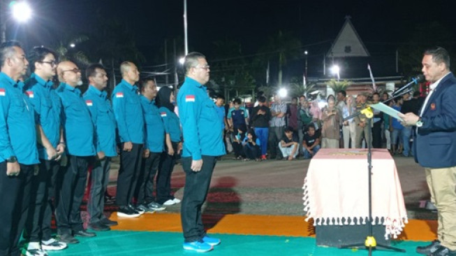 Pelantikan Pengurus KONI Tanjabbar Unik, Pertama Kali di Jambi